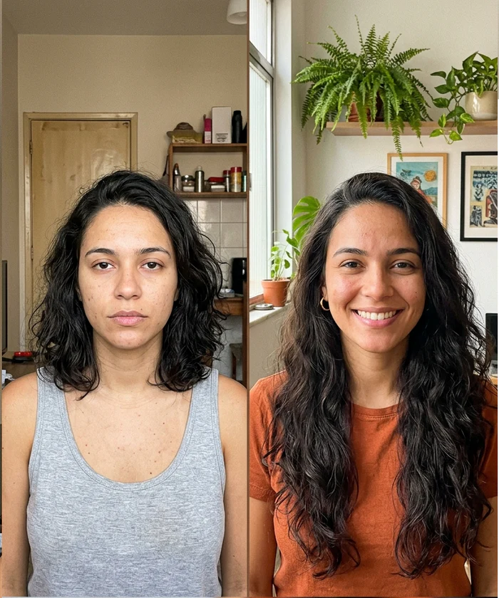 Antes e depois Triiix Hair
